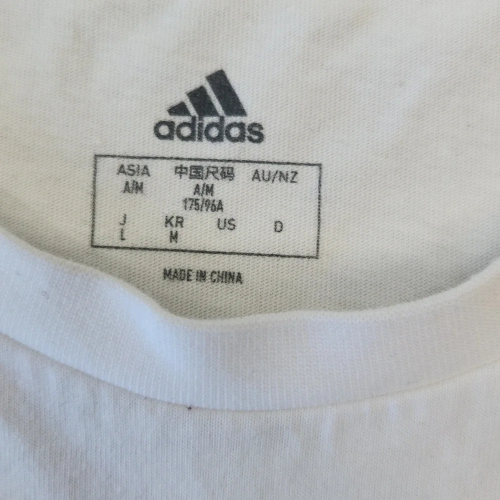 Adidas Seoul Athletic Club Shirt Mens Medium Mascot Korea White Cotton Tee